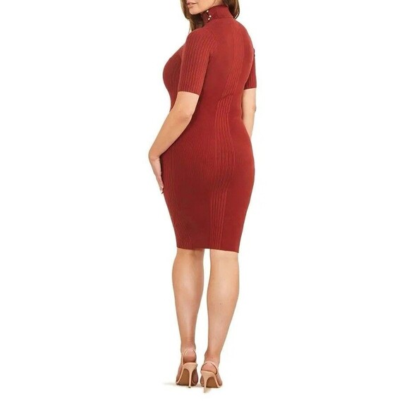 NEW- Marciano Lena High Neck Ribbed Dress Jubilee A563 Women’s Size XS MSRP $180 - Picture 2 of 12